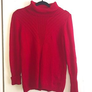 Red Cowl Neck Sweater
